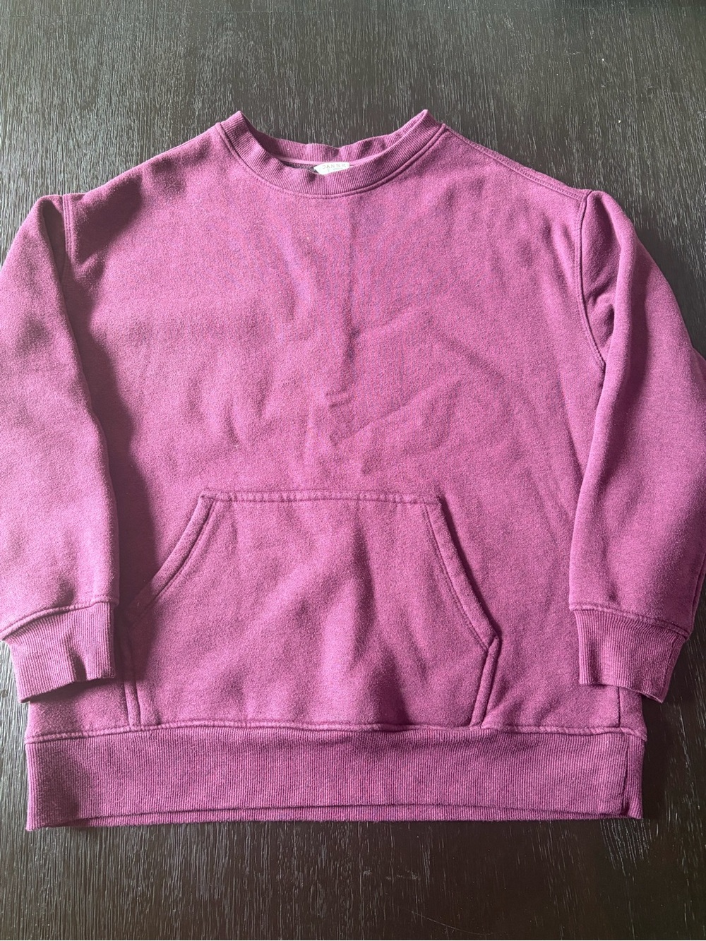 Danskin Plum Ribbed Crewneck Sweatshirt (Like NEW)